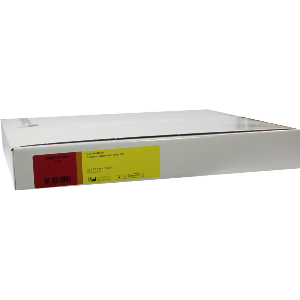 BIATAIN Ibu Schaumverband 20x20 cm nicht haftend