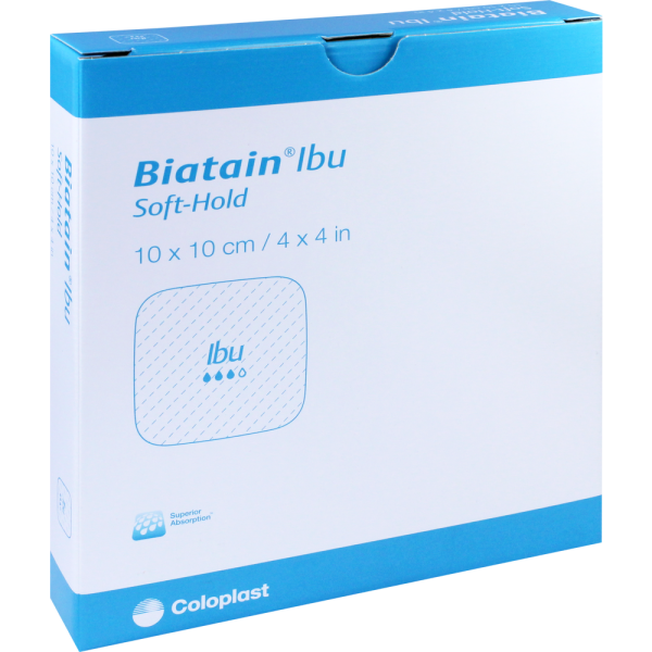BIATAIN Ibu Schaumverband 10x10 cm sanft haftend