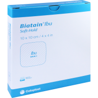 BIATAIN Ibu Schaumverband 10x10 cm sanft haftend