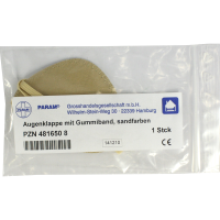 AUGENKLAPPE mit Gummiband sandfarben