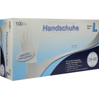 HANDSCHUHE Einmal Vinyl gepudert L