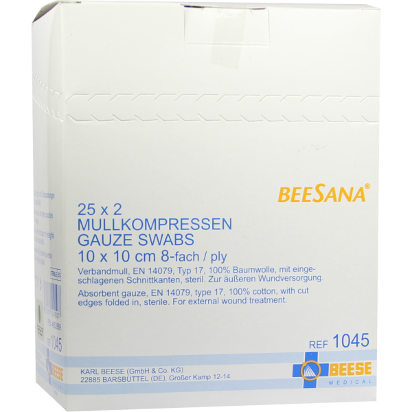 MULLKOMPRESSEN 10x10 cm steril 8fach