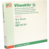 VLIWAKTIV AG Aktivkohle Tampon.m.Silber 10x10 cm