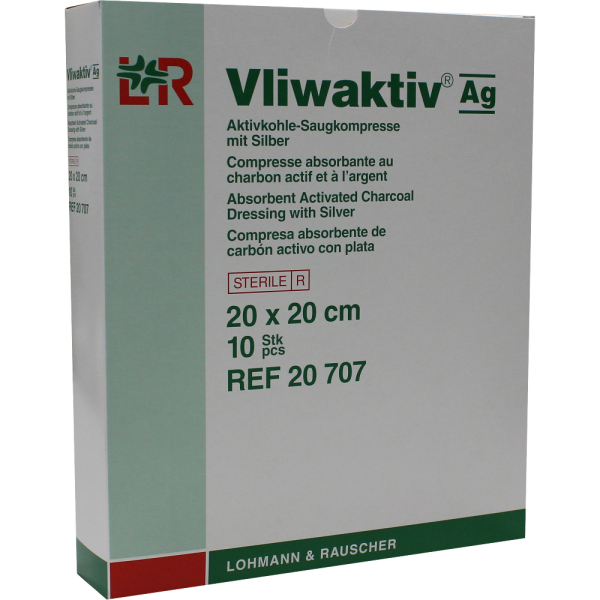 VLIWAKTIV AG Aktivkohle Saugkomp.m.Silber 20x20 cm