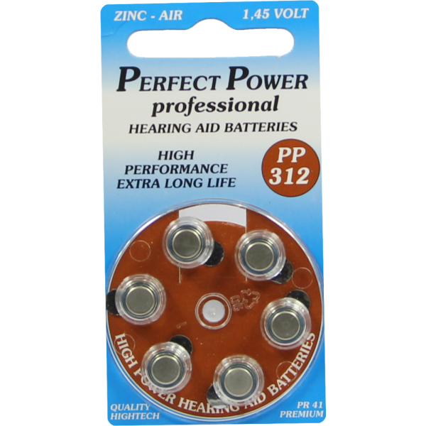 BATTERIEN f.Hörgeräte Power PP312