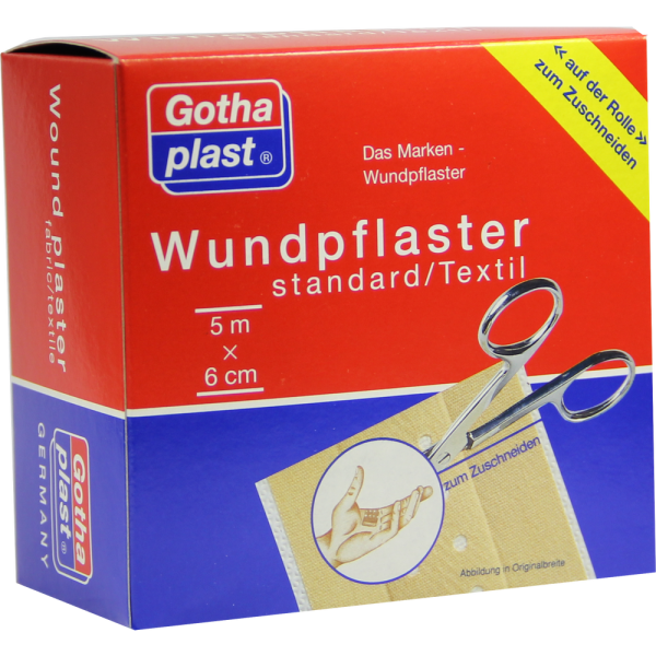 GOTHAPLAST Wundpfl.stand.6 cmx5 m Rolle