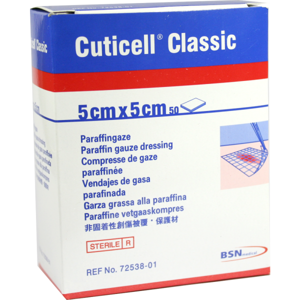 CUTICELL Classic Wundgaze 5x5 cm