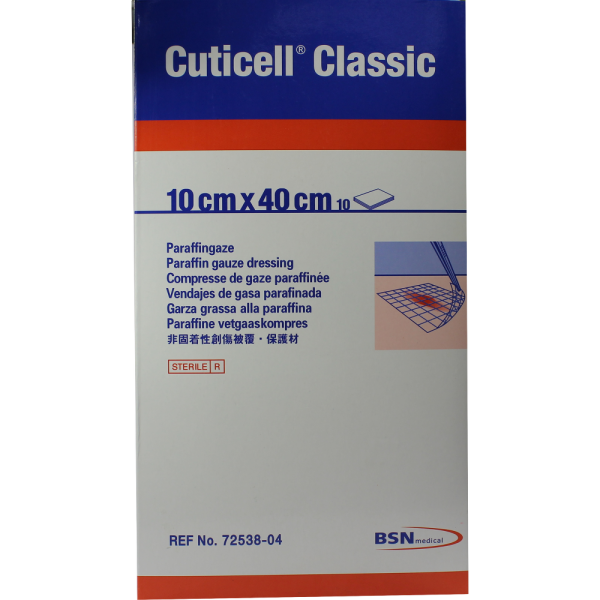 CUTICELL Classic Wundgaze 10x40 cm