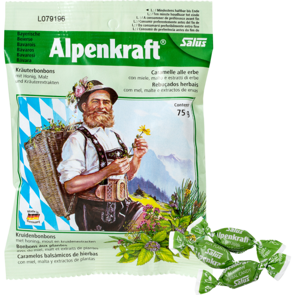 ALPENKRAFT Kräuterbonbons mit Honig+Malz Salus