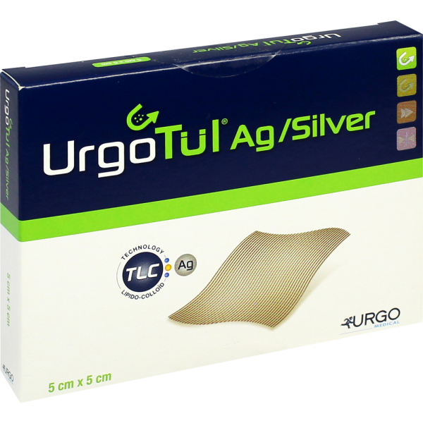 URGOTÜL Silver 5x5 cm Wundgaze