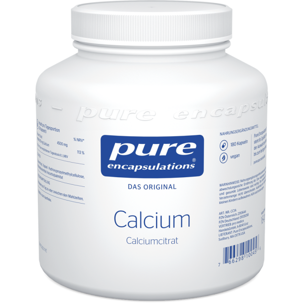 PURE ENCAPSULATIONS Calcium Calciumcitrat Kapseln