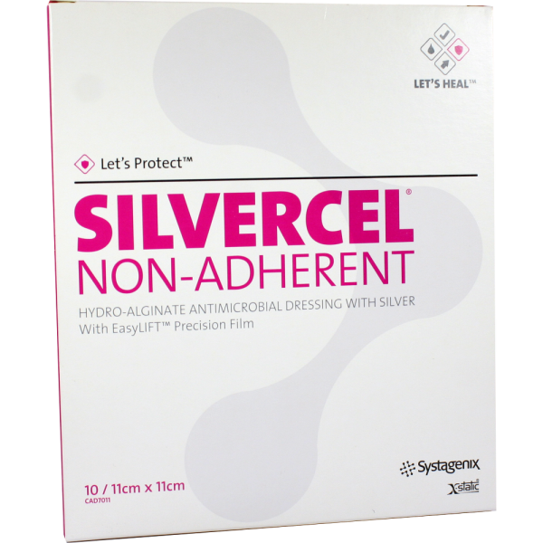 SILVERCEL non Adherent Kompressen 11x11 cm
