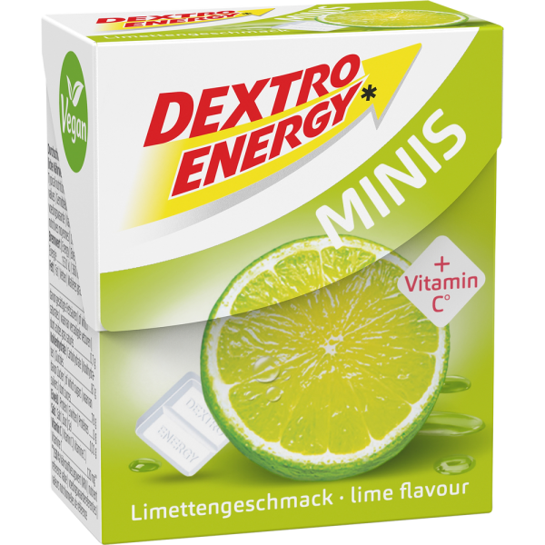 DEXTRO ENERGY minis Limette Täfelchen