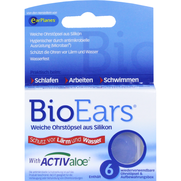 BIOEARS Silikon Ohrstöpsel antimikrobielle