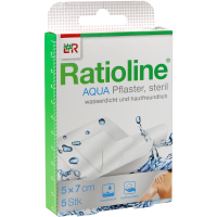 RATIOLINE aqua Duschpflaster Plus 5x7 cm steril