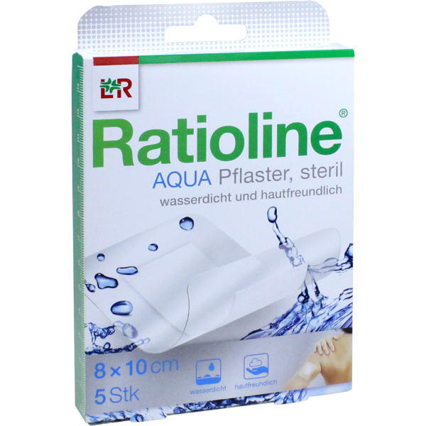 RATIOLINE aqua Duschpflaster Plus 8x10 cm steril