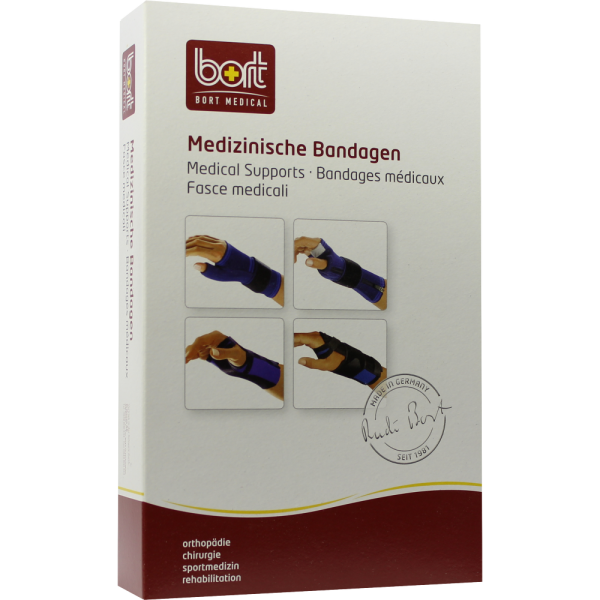 BORT Handgelenkstütze m.Aluschiene li.L schwarz