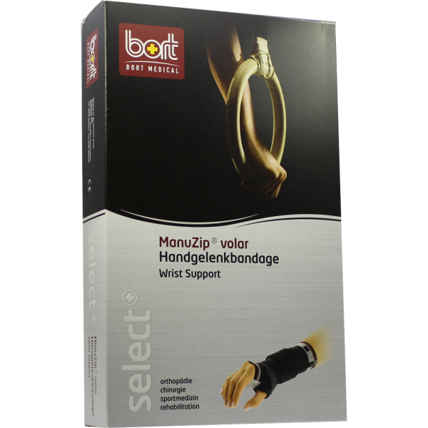 BORT ManuZip volar rechts M schwarz