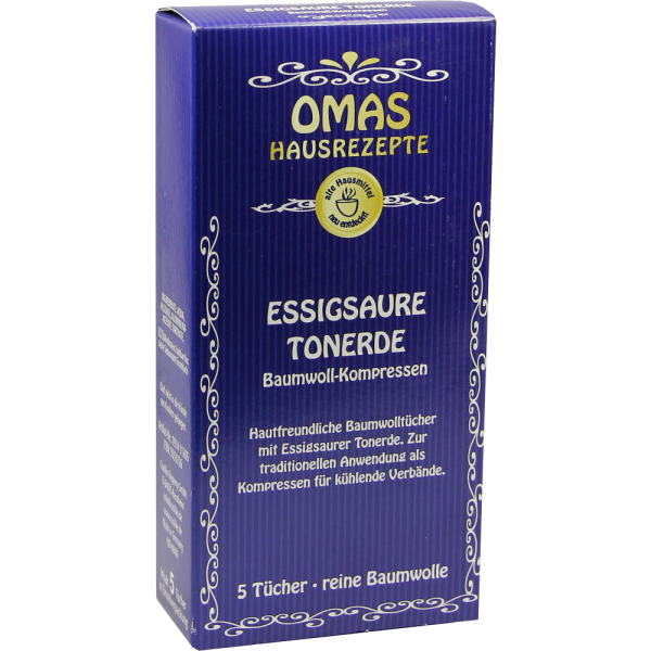 ESSIGSAURE TONERDE Baumwollkompressen