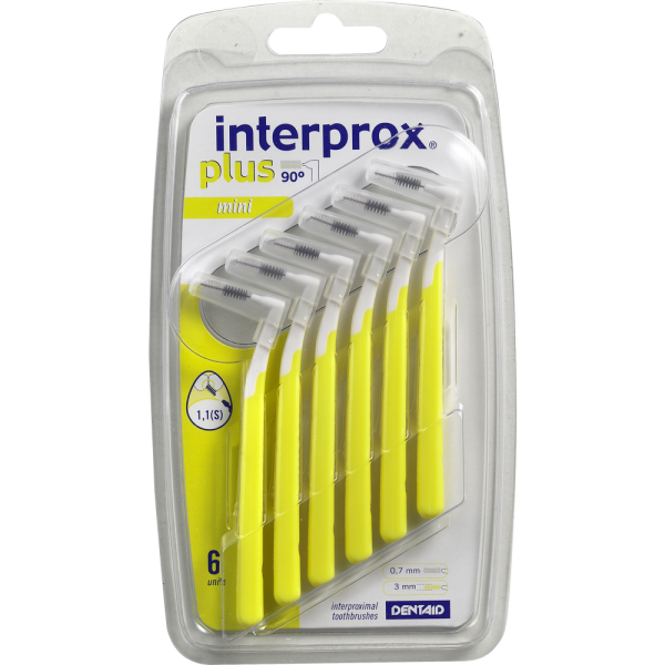 INTERPROX plus mini gelb Interdentalbürste