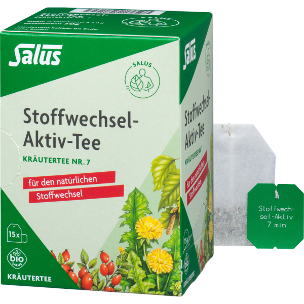 STOFFWECHSEL-AKTIV Tee Kräutertee Nr.7 Bio Salus