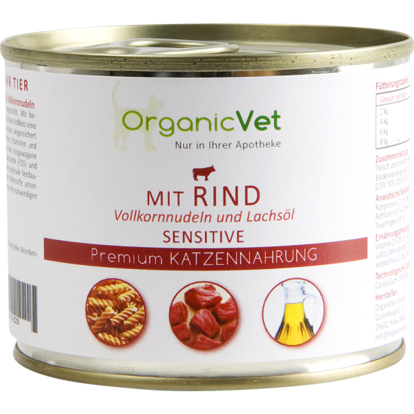 DOSENNAHRUNG Sensitive Rind f.Katzen