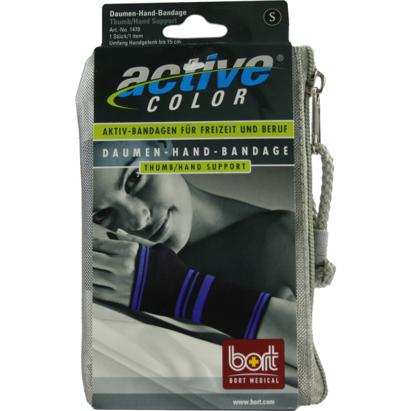 BORT ActiveColor Daumen Hand Band.S schwarz