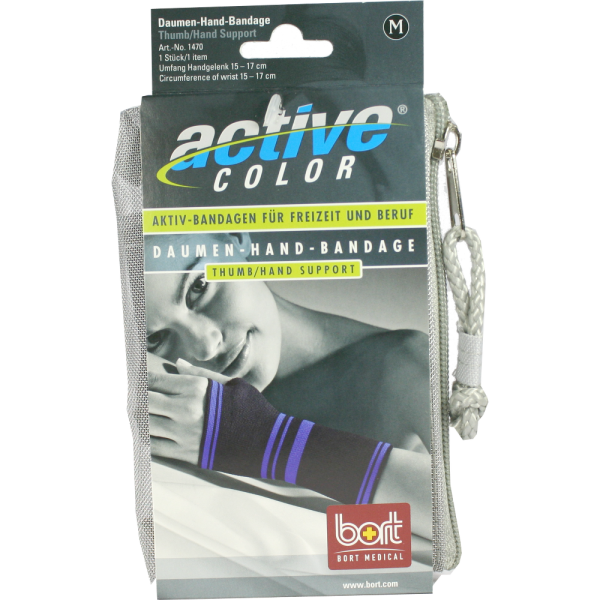 BORT ActiveColor Daumen Hand Band.M schwarz