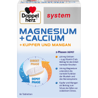 DOPPELHERZ Magnesium+Calc.+Kupfer+Mangan syst.Tab.