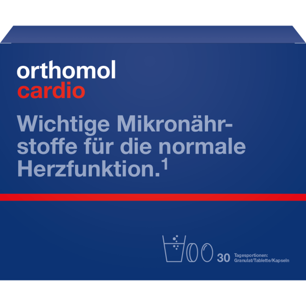 ORTHOMOL Cardio Granulat/Kaps./Tabl.Kombipack.