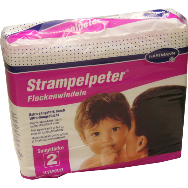 STRAMPELPETER Flockenwindeln Saugstärke 2