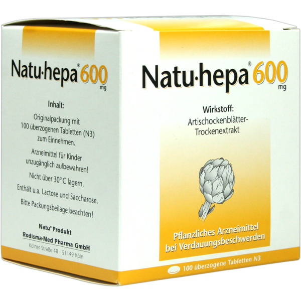 NATU HEPA 600 mg überzogene Tabletten