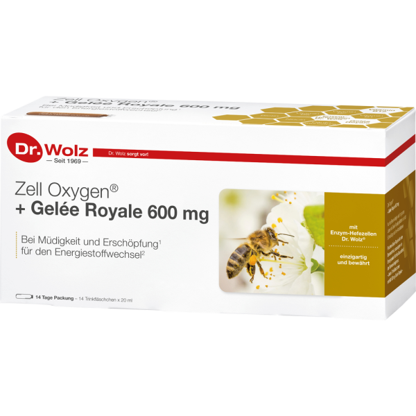 ZELL OXYGEN+Gelee Royale 600 mg Trinkampullen