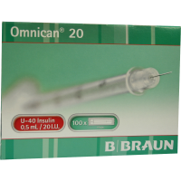 OMNICAN Insulinspr.0,5 ml U40 m.Kan.0,30x8 mm ein.