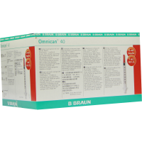 OMNICAN Insulinspr.1 ml U40 m.Kan.0,30x8 mm einz.