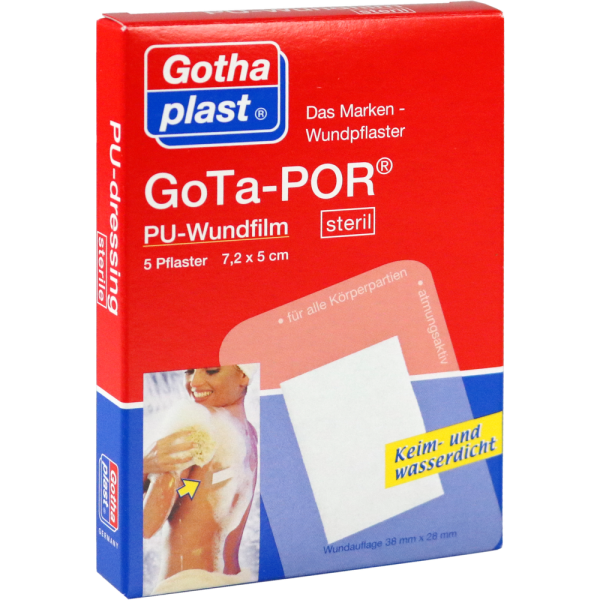 GOTA-POR PU Wundfilm 7,2x5 cm steril Pflaster