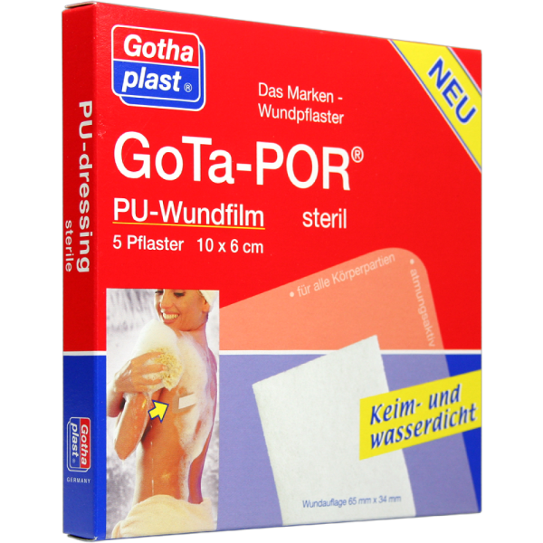 GOTA-POR PU Wundfilm 10x6 cm steril Pflaster