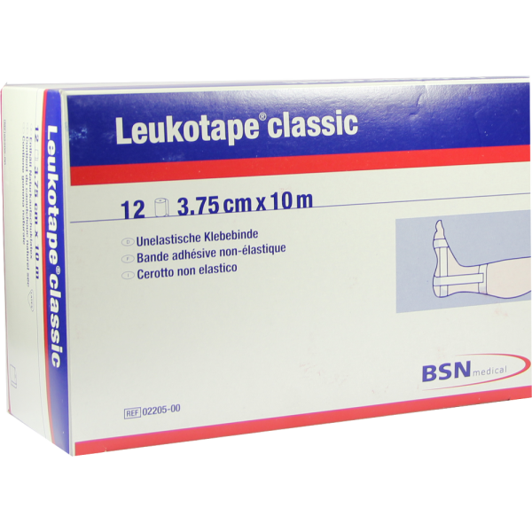 LEUKOTAPE Classic 3,75 cmx10 m weiß