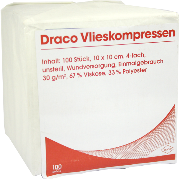 VLIESSTOFF-KOMPRESSEN unsteril 10x10 cm 4fach