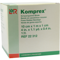 KOMPREX Schaumgummi Binde 10 cmx1 m Stärke 1 cm