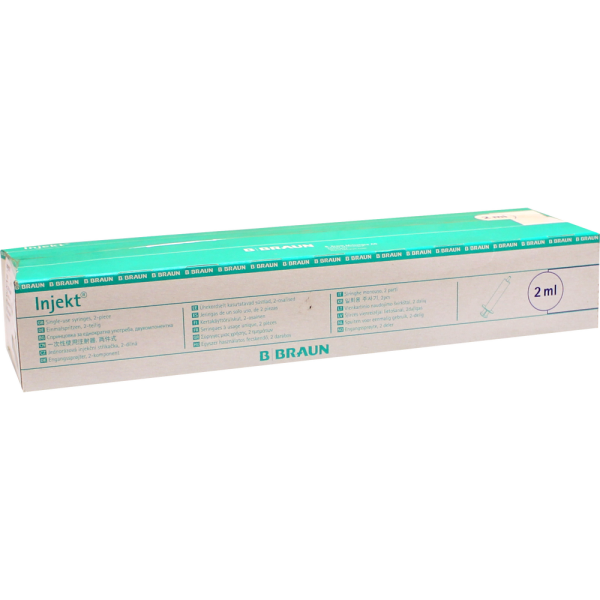 INJEKT Solo Spritze 2 ml LL zentrisch PVC-frei