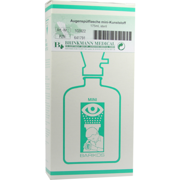 AUGENSPÜLFLASCHE Barikos mini m.ste.Flüssigk.175ml