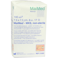 SCHLITZKOMPRESSEN 7,5x7,5 cm unsteril 8fach