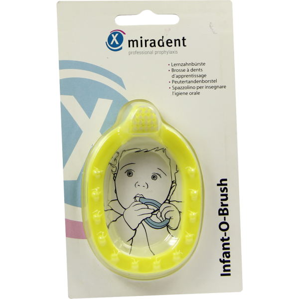 MIRADENT Kinder-Lernzahnbürst.Infant-O-Brush gelb