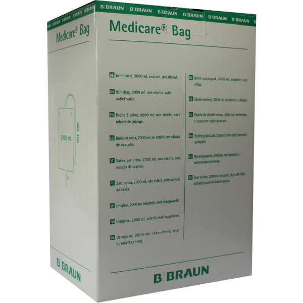 MEDICARE Bettbtl.unst.2 l m.90cm-Schlauch Ablauf