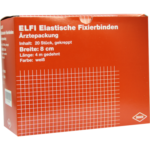 DRACOELFI elast.Fixierbinde 8 cmx4 m gekreppt