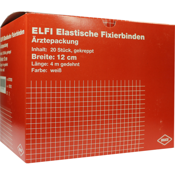 DRACOELFI elast.Fixierbinde 12 cmx4 m gekreppt