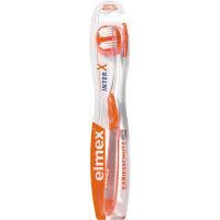 ELMEX interX Kurzkopf Zahnbürste mittel-weich