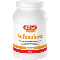 MEGAMAX Aufbaukost Erdbeere Pulver
