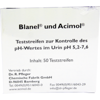 TESTSTREIFENHEFT z.Bestimmung d.Urin ph Wertes